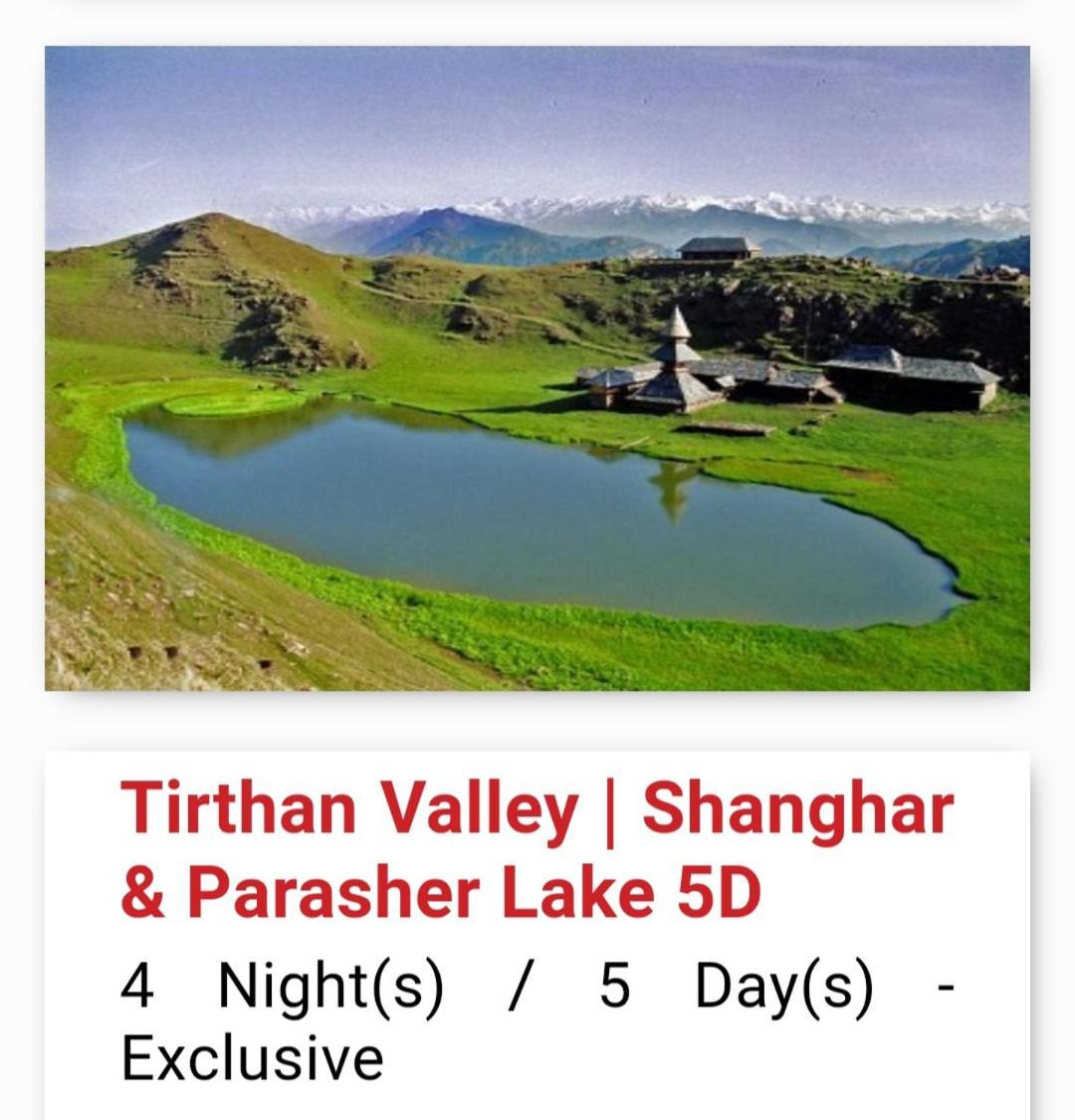 Tirthan Crest Homestay Banjār 外观 照片