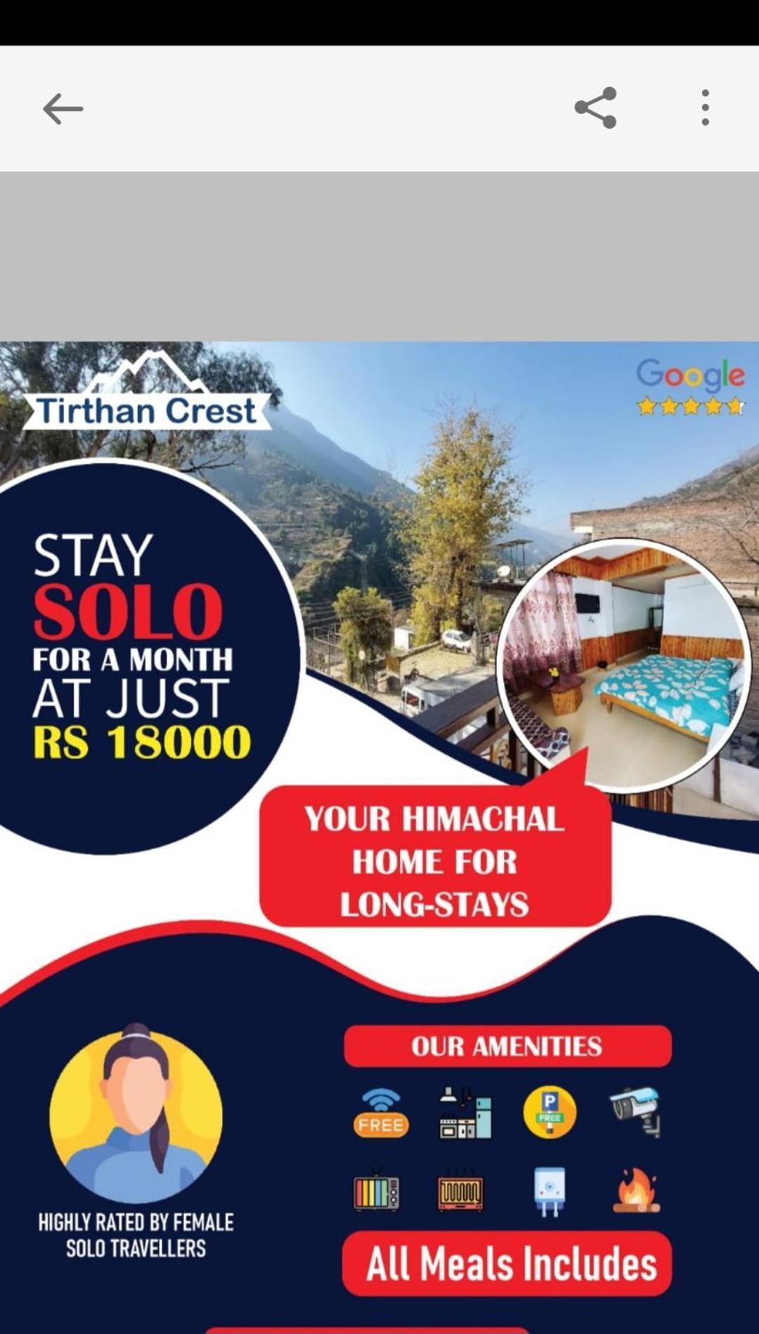 Tirthan Crest Homestay Banjār 外观 照片